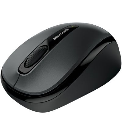 Mouse Óptico s/ Fio Mobile 3500 Receptor USB 4 Botões Preto